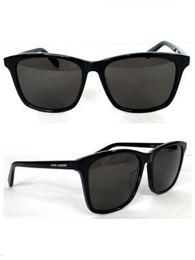SAINT LAURENT Black SL 205/K Sunglasses Made in Italy